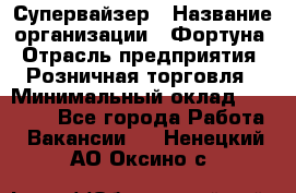 Супервайзер › Название организации ­ Фортуна › Отрасль предприятия ­ Розничная торговля › Минимальный оклад ­ 19 000 - Все города Работа » Вакансии   . Ненецкий АО,Оксино с.